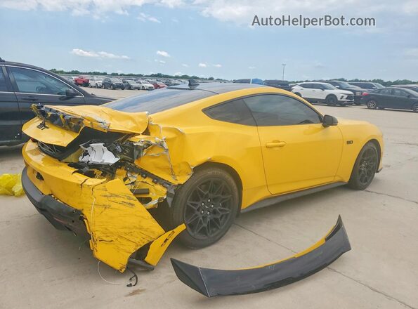 1FA6P8CF0R5415569 2024 FORD MUSTANG Yellow Задня права чверть