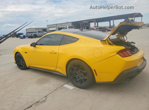1FA6P8CF0R5415569 2024 FORD MUSTANG Yellow Задня ліва чверть