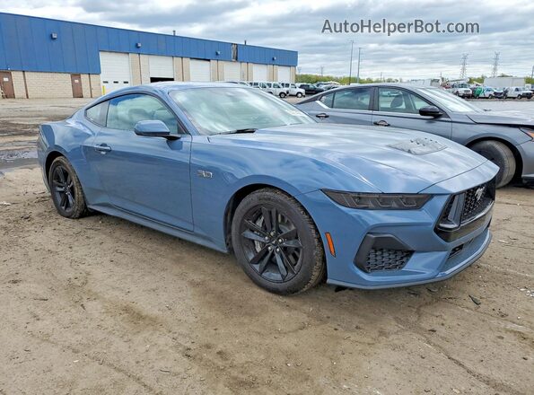 1FA6P8CF0T5401677 2026 FORD MUSTANG Синий Передняя правая четверть