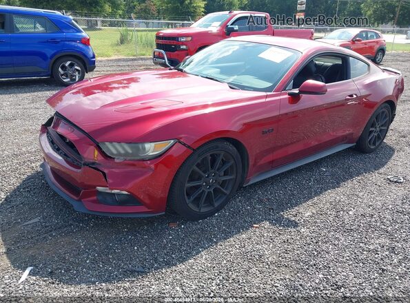 1FA6P8CF1G5206676 2016 FORD MUSTANG Red Vista tres cuartos delantera izquierda