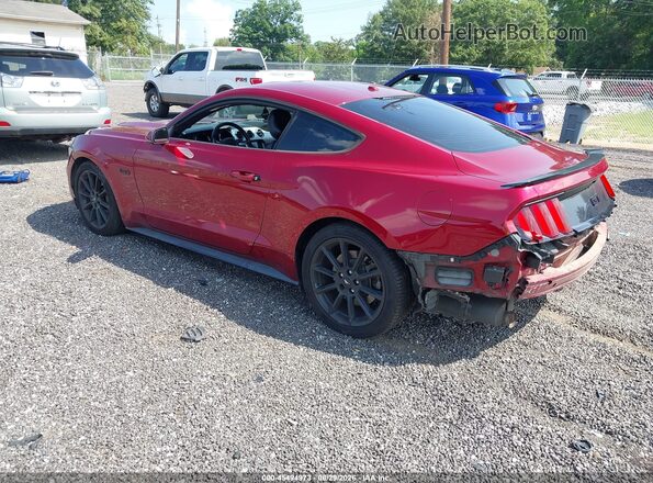 1FA6P8CF1G5206676 2016 FORD MUSTANG Red Trasero izquierdo