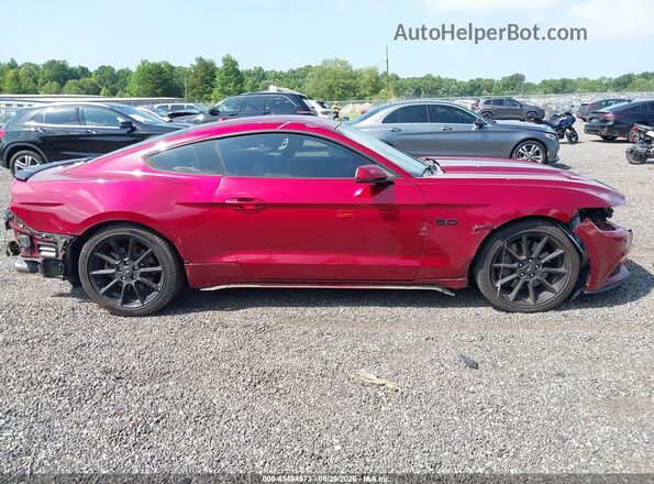 1FA6P8CF1G5206676 2016 FORD MUSTANG Red Vista interior de 360 grados