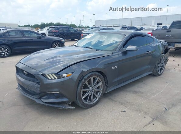 1FA6P8CF1G5237023 2016 FORD MUSTANG Gray Przód lewy
