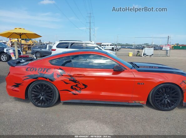 1FA6P8CF1G5283970 2016 FORD MUSTANG Orange Вид задньої частини салону