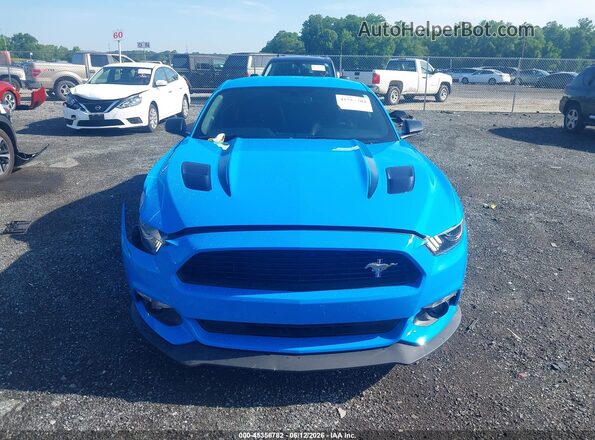 1FA6P8CF1H5209112 2017 FORD MUSTANG Blue უკანა სალონის ხედი
