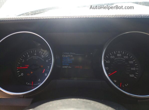 1FA6P8CF1L5170675 2020 FORD MUSTANG White Vista del cuadro de instrumentos