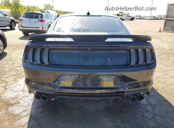 1FA6P8CF1L5175939 2020 FORD MUSTANG Black Вид ззаду