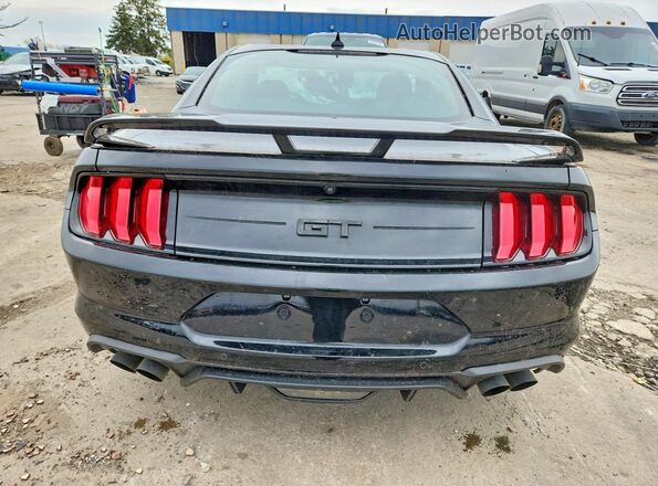 1FA6P8CF1N5120880 2022 FORD MUSTANG Black უკანა ხედი