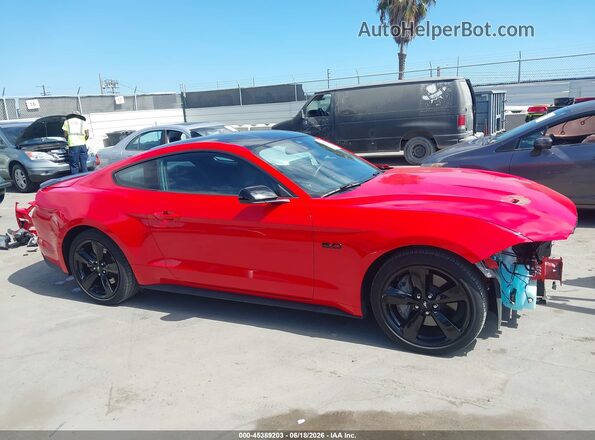 1FA6P8CF1N5144046 2022 FORD MUSTANG Красный Панорамный вид салона 360°