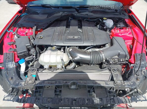 1FA6P8CF1N5144046 2022 FORD MUSTANG Красный Вид сзади