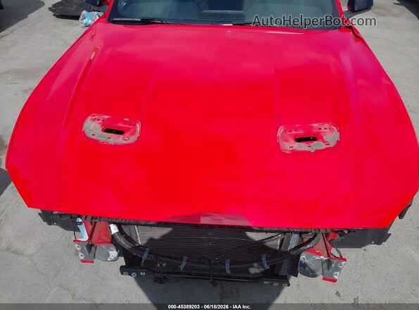 1FA6P8CF1N5144046 2022 FORD MUSTANG Красный Вид спереди