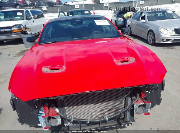 1FA6P8CF1N5144046 2022 FORD MUSTANG Красный Вид задней части салона
