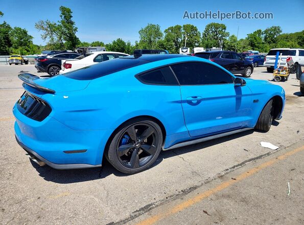 1FA6P8CF1P5300590 2023 FORD MUSTANG Blue Задня права чверть