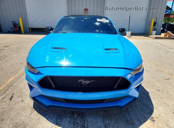 1FA6P8CF1P5300590 2023 FORD MUSTANG Blue Вид спереду