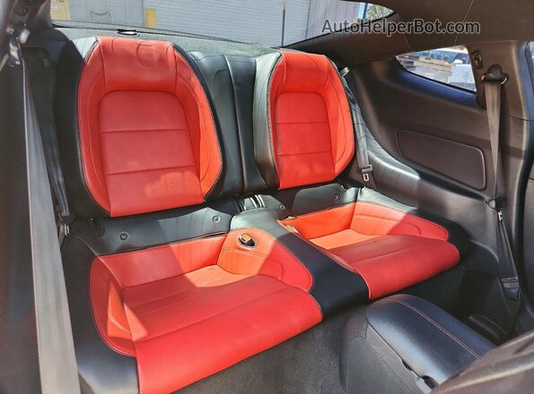 1FA6P8CF1P5300590 2023 FORD MUSTANG Blue Вид задніх сидінь