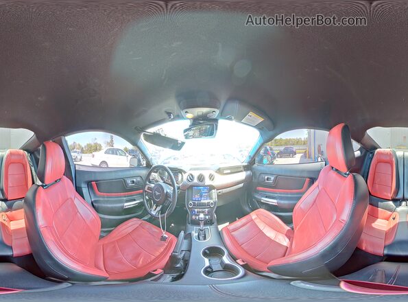 1FA6P8CF1P5300590 2023 FORD MUSTANG Blue Вид наклейки з VIN-кодом