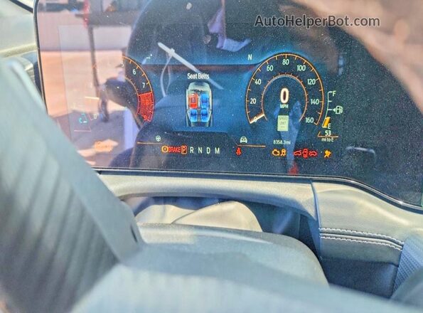 1FA6P8CF1R5401017 2024 FORD MUSTANG White Instrument cluster view