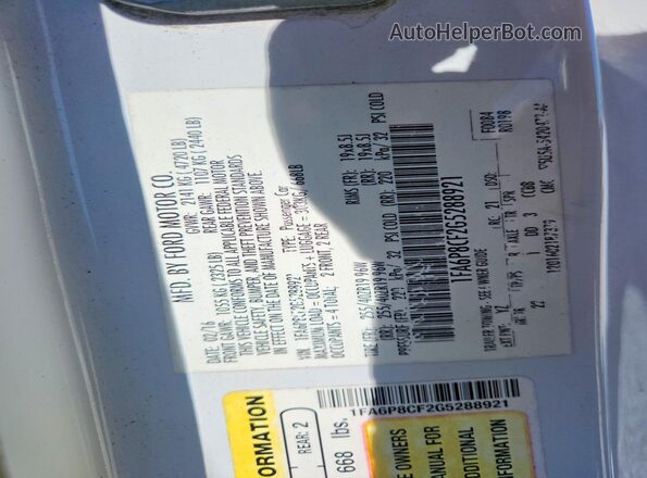 1FA6P8CF2G5288921 2016 FORD MUSTANG White 