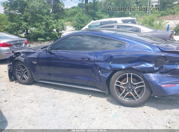 1FA6P8CF2J5101183 2018 FORD MUSTANG Blue Vista frontal
