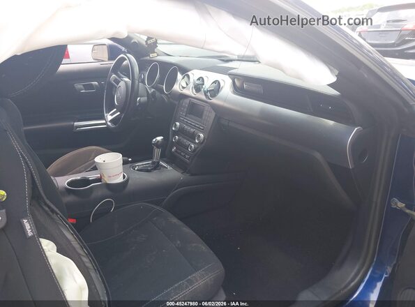 1FA6P8CF2J5101183 2018 FORD MUSTANG Blue Vista interior delantera