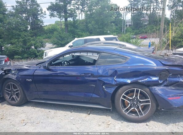 1FA6P8CF2J5101183 2018 FORD MUSTANG Blue Vista interior de 360 grados