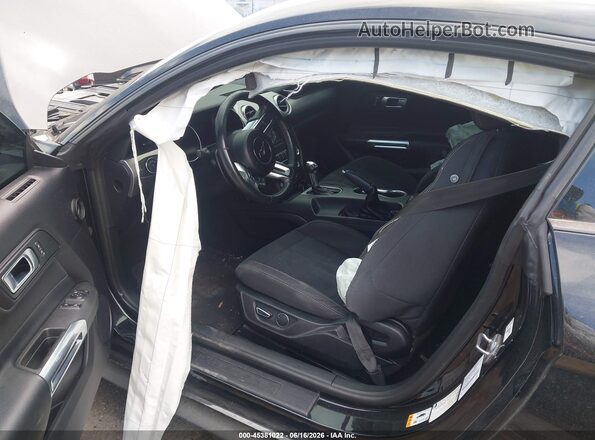 1FA6P8CF2K5116669 2019 FORD MUSTANG Black წინა სალონის ხედი