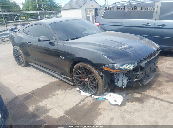 1FA6P8CF2K5116669 2019 FORD MUSTANG Black უკანა სალონის ხედი