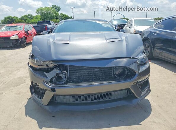 1FA6P8CF2K5192585 2019 FORD MUSTANG Gray Front view