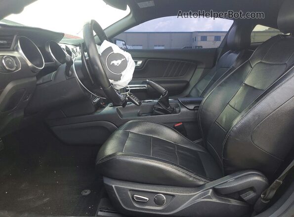 1FA6P8CF2K5192585 2019 FORD MUSTANG Gray Front interior view