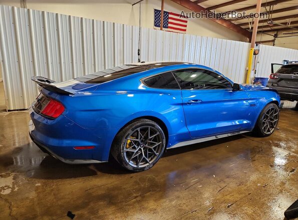 1FA6P8CF2K5204850 2019 FORD MUSTANG Blue Rear right