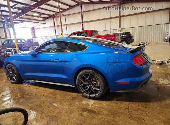 1FA6P8CF2K5204850 2019 FORD MUSTANG Blue Rear left