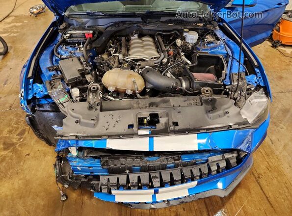 1FA6P8CF2K5204850 2019 FORD MUSTANG Blue Rear interior view