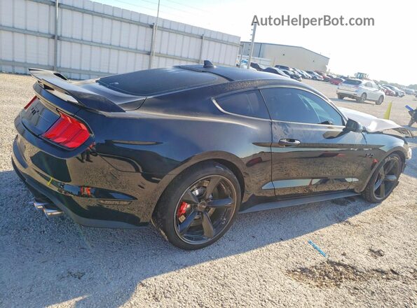 1FA6P8CF2M5147973 2021 FORD MUSTANG Черный Задняя правая четверть