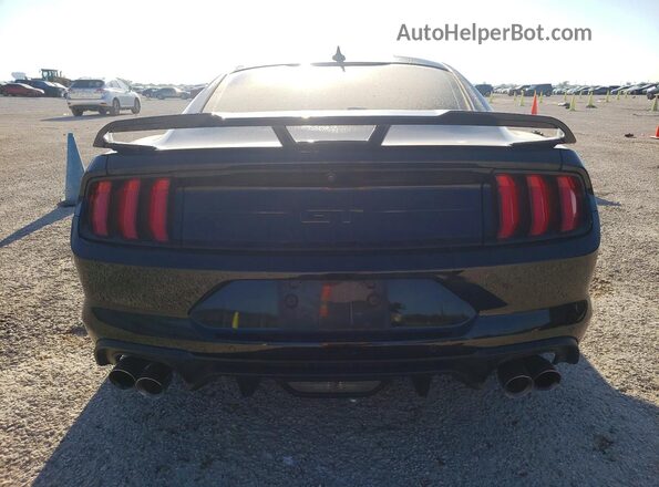 1FA6P8CF2M5147973 2021 FORD MUSTANG Черный Вид сзади