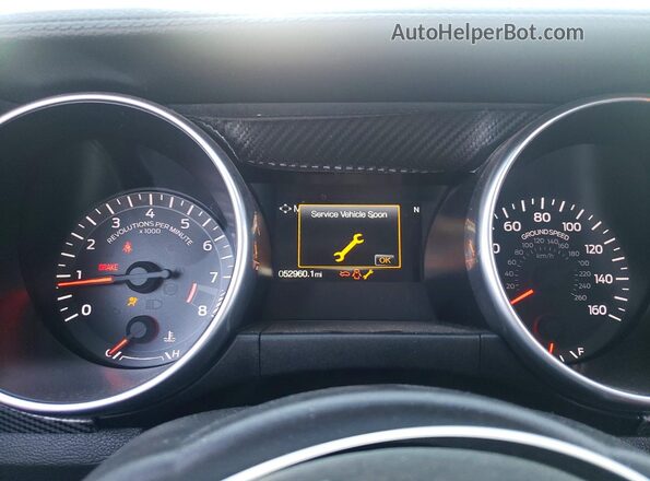 1FA6P8CF2M5147973 2021 FORD MUSTANG Черный Вид щитка приборов