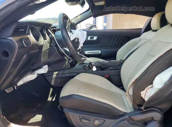 1FA6P8CF2N5111833 2022 FORD MUSTANG Blue Vista interior delantera
