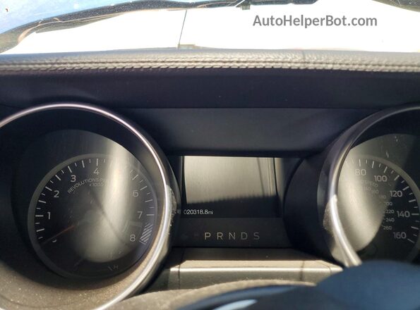 1FA6P8CF2N5111833 2022 FORD MUSTANG Blue Vista del cuadro de instrumentos