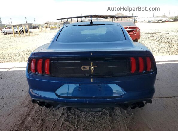 1FA6P8CF2N5111833 2022 FORD MUSTANG Blue Vista trasera