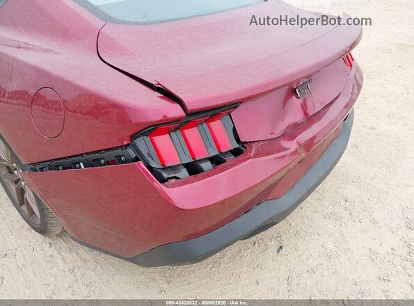 1FA6P8CF2S5410962 2025 FORD MUSTANG Красный Вид спереди