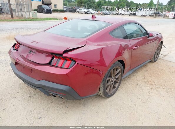 1FA6P8CF2S5410962 2025 FORD MUSTANG Красный Задняя правая четверть