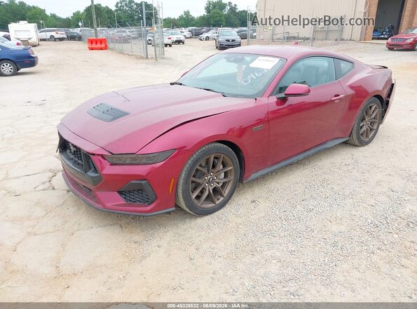 1FA6P8CF2S5410962 2025 FORD MUSTANG Красный Передняя левая четверть