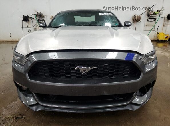 1FA6P8CF3G5283937 2016 FORD MUSTANG Gray Front view