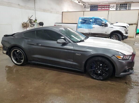 1FA6P8CF3G5283937 2016 FORD MUSTANG Gray Front right