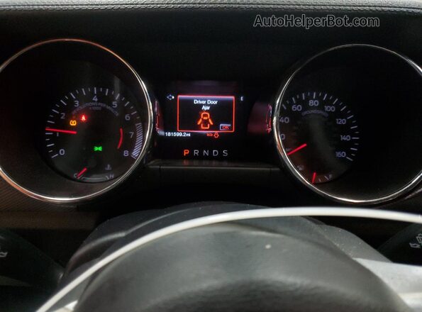 1FA6P8CF3G5283937 2016 FORD MUSTANG Gray Instrument cluster view