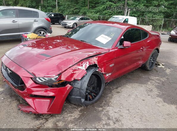 1FA6P8CF3J5101080 2018 FORD MUSTANG Red წინა ხედი