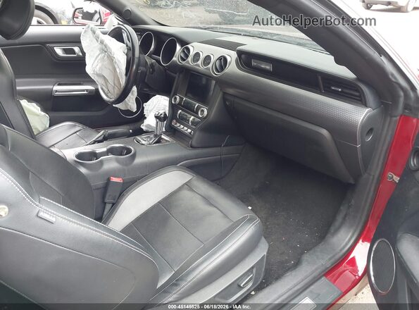 1FA6P8CF3J5101080 2018 FORD MUSTANG Red წინა სალონის ხედი