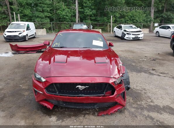 1FA6P8CF3J5101080 2018 FORD MUSTANG Red უკანა სალონის ხედი