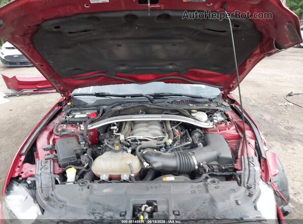 1FA6P8CF3J5101080 2018 FORD MUSTANG Red უკანა ხედი