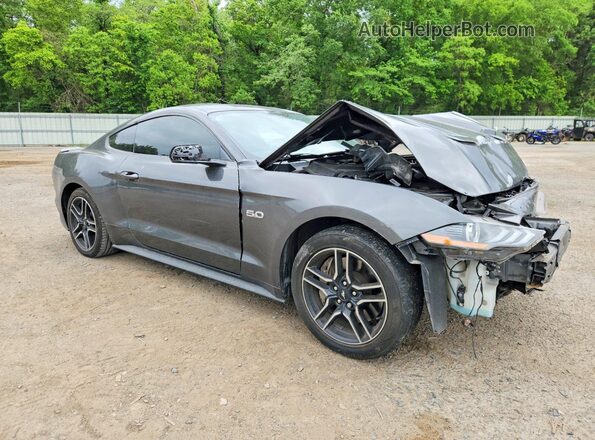 1FA6P8CF3L5167325 2020 FORD MUSTANG Gray Delantero derecho