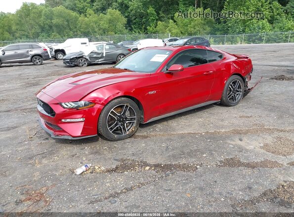 1FA6P8CF3L5190412 2020 FORD MUSTANG Red Առջևի ձախ երեք քառորդ տեսարան